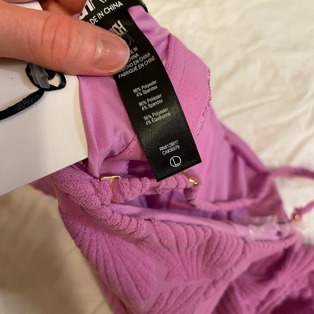 NWT Beach Riot Terry Shell One Piece Lilac - Picture 5 of 7